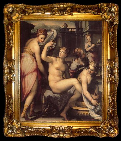 framed  Naldini, Giovanni Battista Bathsheba Bathing, ta009-2